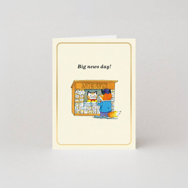 Studio Boketto x Richard Scarry - Big News Day mini card | Scout & Co