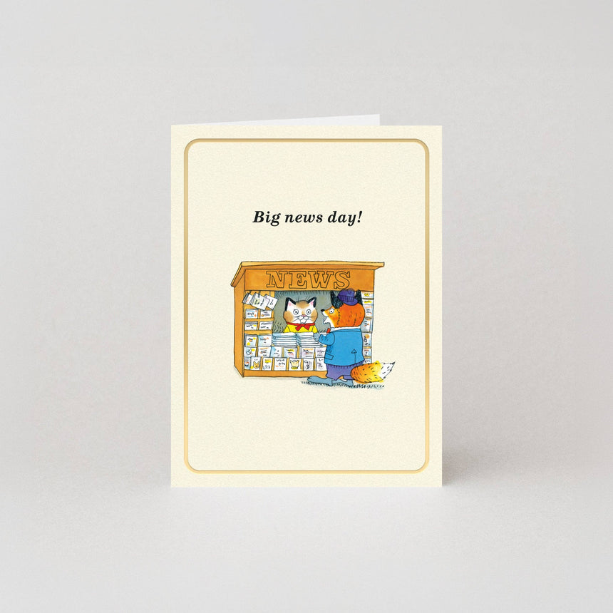 Studio Boketto x Richard Scarry - Big News Day mini card | Scout & Co