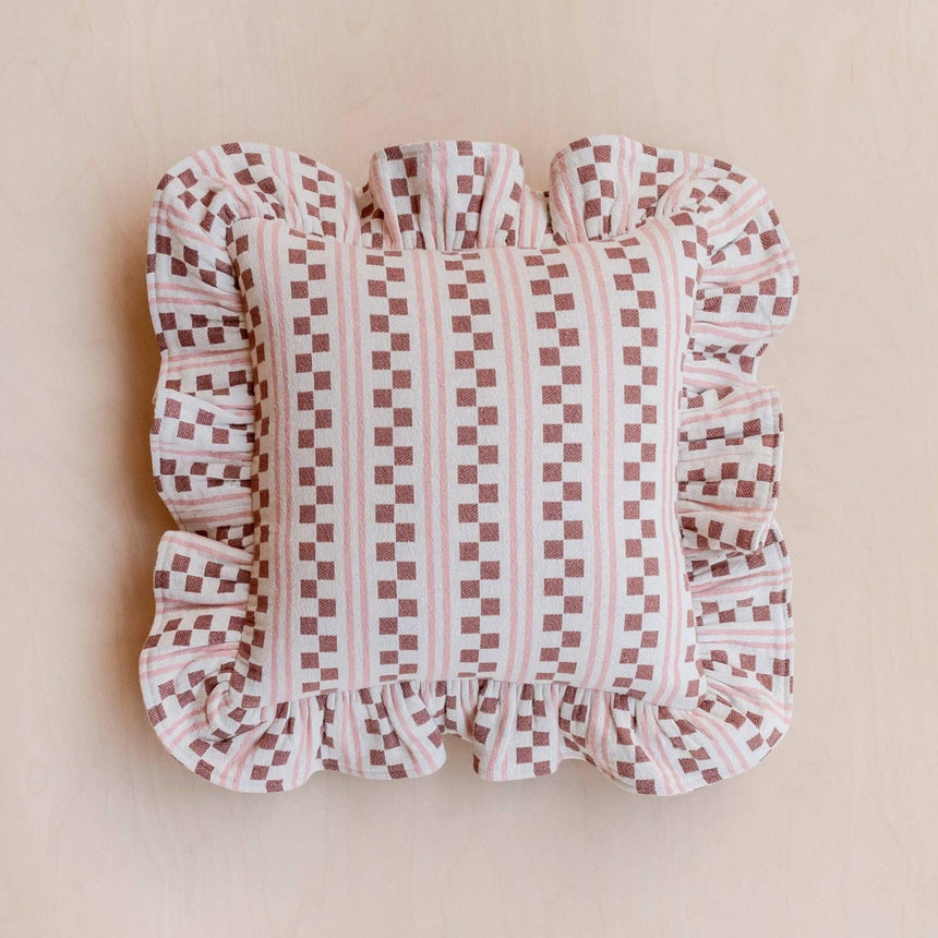 TBCo - Cotton Cushion Cover in Pink Stripe | Scout & Co
