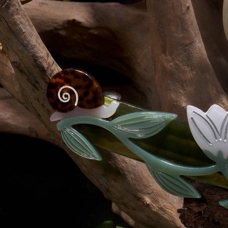 Winona Irene - Broceliande Lotus Flowers & Snails hair clip | Scout & Co
