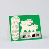 Wrap - Happy Birthday To You Dog & Keyboard card | Scout & Co