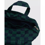 Baggu - Horizontal zip duck bag - Navy Green Check | Scout & Co