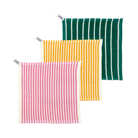 Sophie Home - Reusable Kids Washcloths - Pink Stripe