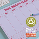 Good Tuesday - A4 Weekly Planner Pad - Lilac & Plum | Scout & Co