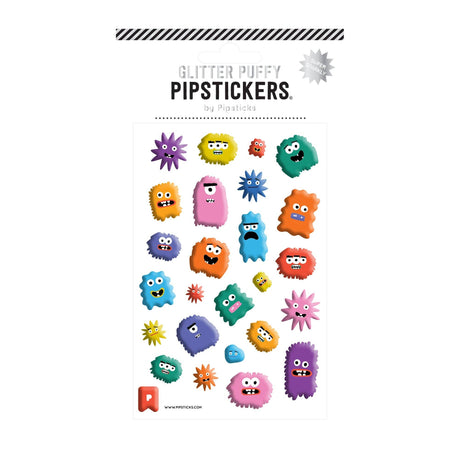 Pipsticks - Mildly Monstrous Glitter Puffy stickers | Scout & Co