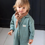 Claude & Co - Milking It Western overalls - Sea Green | Scout & Co