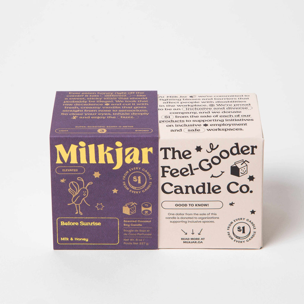 Milk Jar Candle Co - Before Sunrise scented - Milk & Honey | Scout & Co