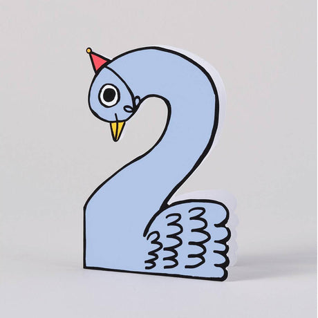 Wrap - Swan 2nd birthday card | Scout & Co