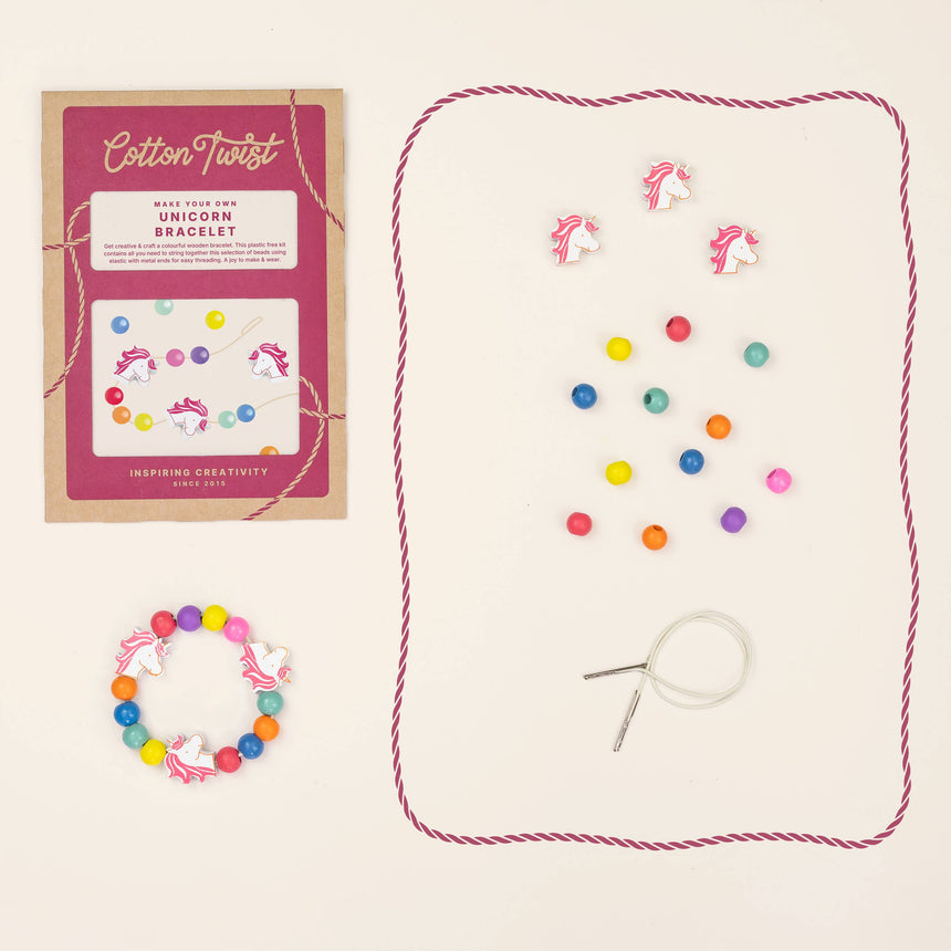 Cotton Twist - Make Your Own Unicorn Bracelet craft kit | Scout & Co