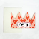 Hadley - Loved party hat card | Scout & Co