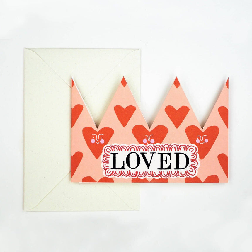 Hadley - Loved party hat card | Scout & Co