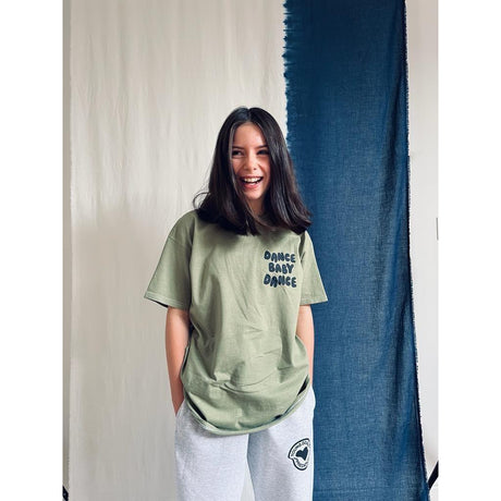 Young Double x Scout & Co exclusive - Dance Baby Dance T-shirt - Moss | Scout & Co