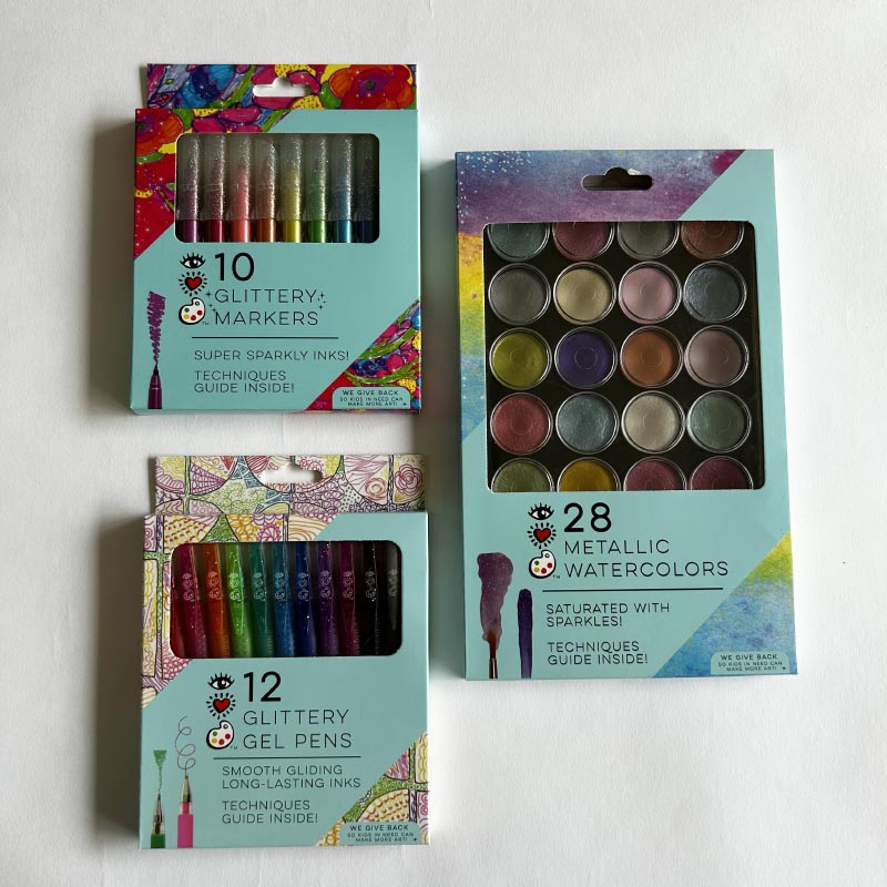 I Heart Art - Sparkly art bundle - worth £20.97 | Scout & Co