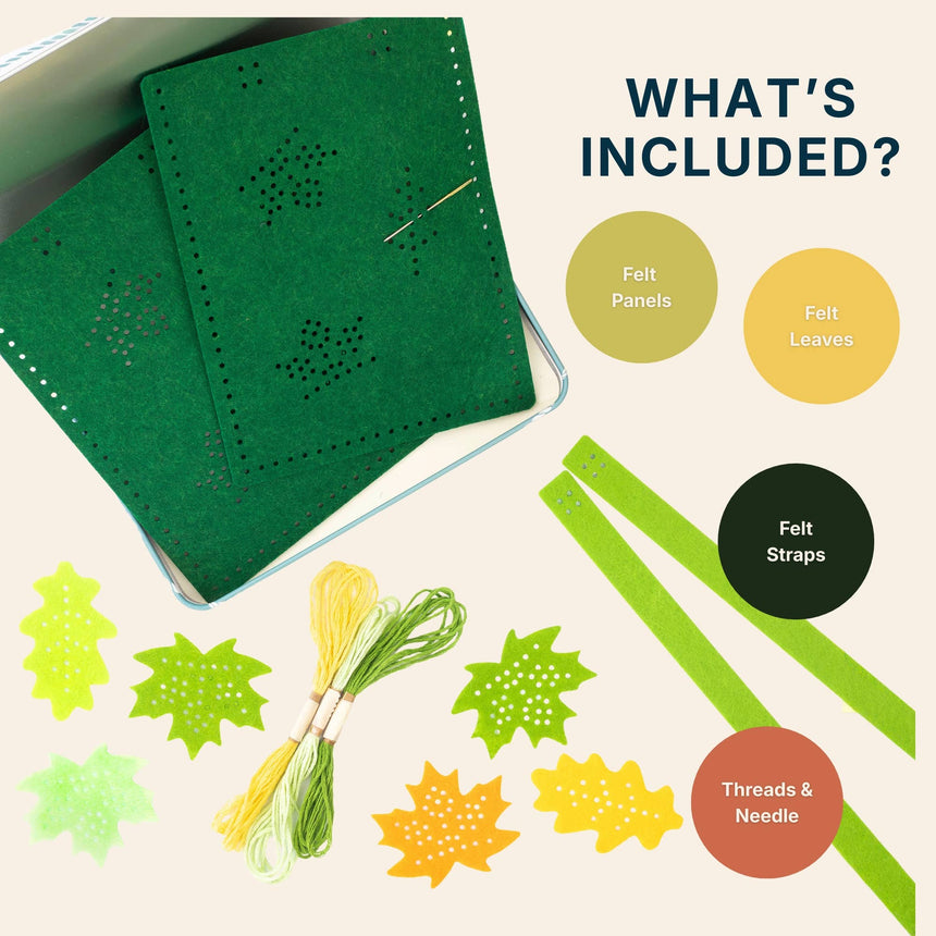 Cotton Twist - Stitch Your Own Forest Felt Bag craft kit | Scout & Co
