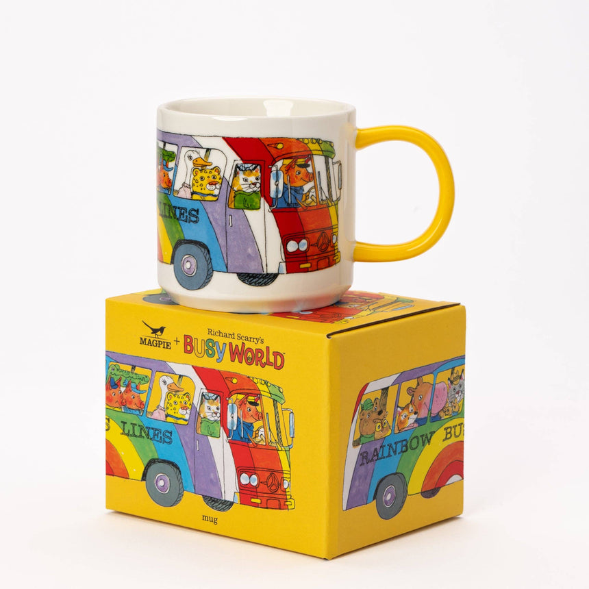 Magpie x Richard Scarry - Rainbow Bus mug | Scout & Co