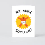 Wrap - 'You Made Someone' new baby card | Scout & Co