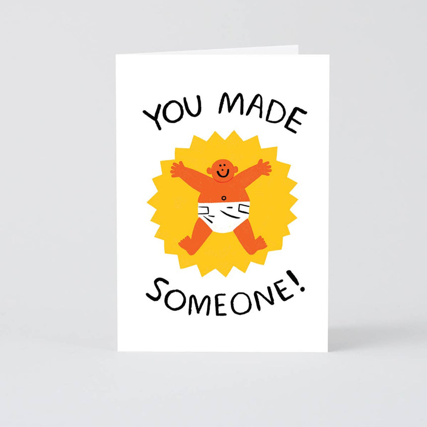 Wrap - 'You Made Someone' new baby card | Scout & Co