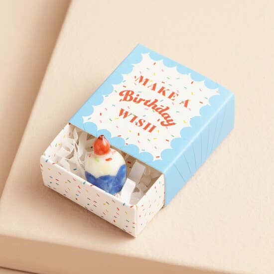 Lisa Angel - Tiny Matchbox Ceramic Token - Birthday Cake | Scout & Co