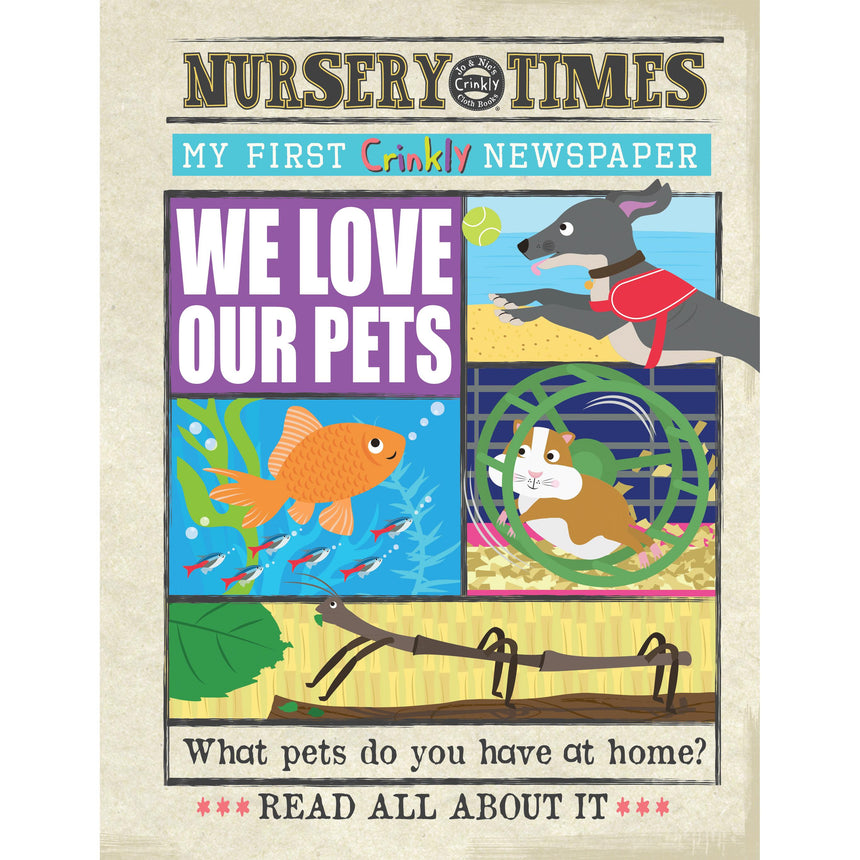 Jo & Nic's Crinkly Cloth Books - We Love Our Pets | Scout & Co