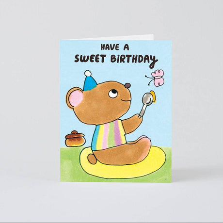 Wrap - Have A Sweet Birthday Bear card | Scout & Co