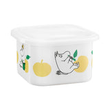 Muurla - Moomin enamel dish / jar with Lid - Joyful Apples - Yellow | Scout & Co