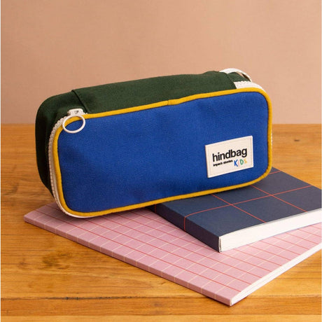 Hindbag - Max Tricolour Pencil Case - Electric Blue | Scout & Co