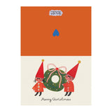 Daria Solak - Elves & Wreath Christmas card | Scout & Co