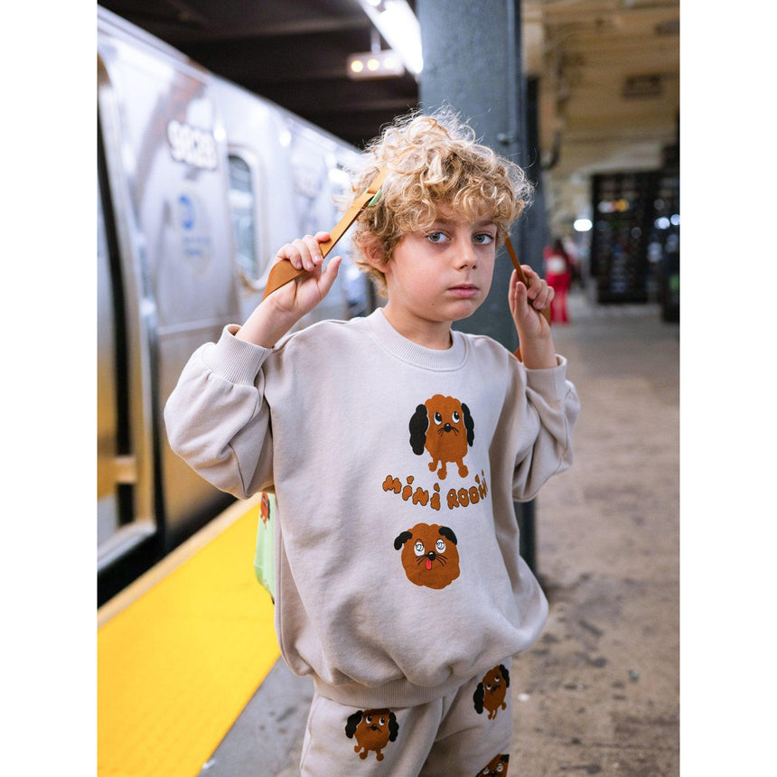 Mini Rodini - Doggies sweatshirt - grey | Scout & Co