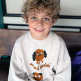 Mini Rodini - Doggies sweatshirt - grey | Scout & Co
