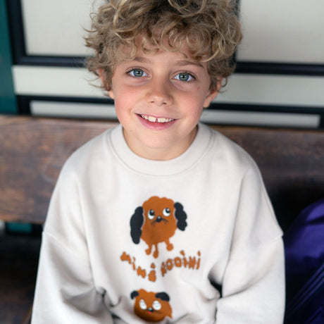 Mini Rodini - Doggies sweatshirt - grey | Scout & Co