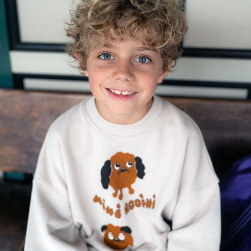 Mini Rodini - Doggies sweatshirt - grey | Scout & Co