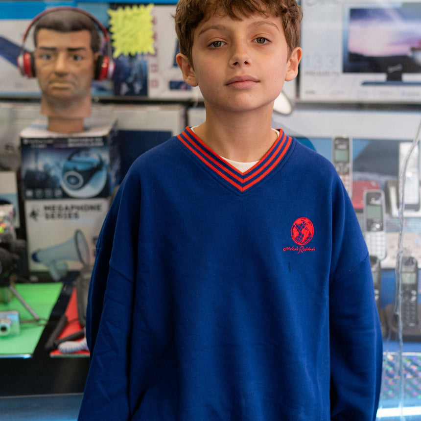 Mini Rodini - Striped rib Earth sweatshirt | Scout & Co