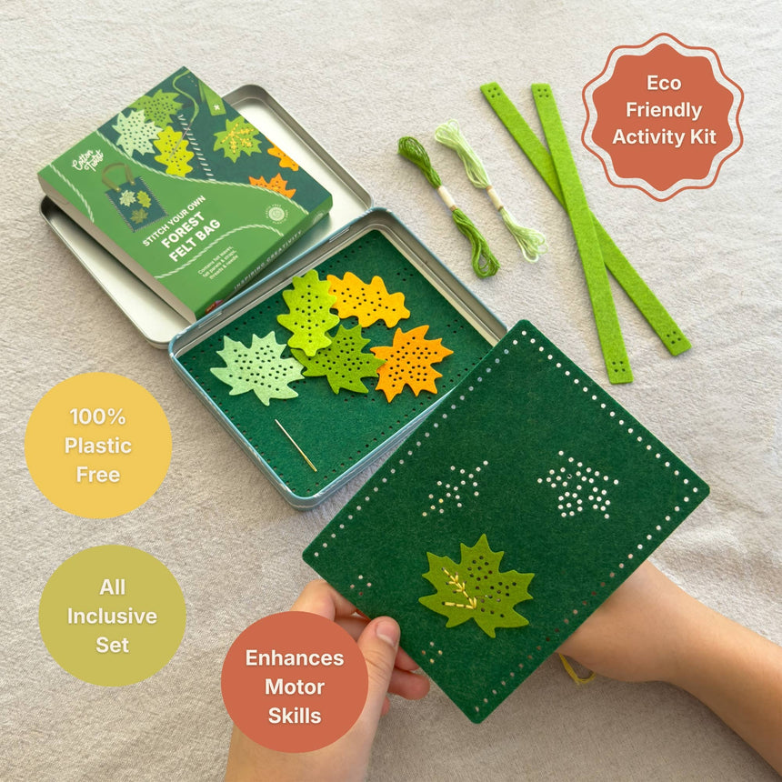 Cotton Twist - Stitch Your Own Forest Felt Bag craft kit | Scout & Co