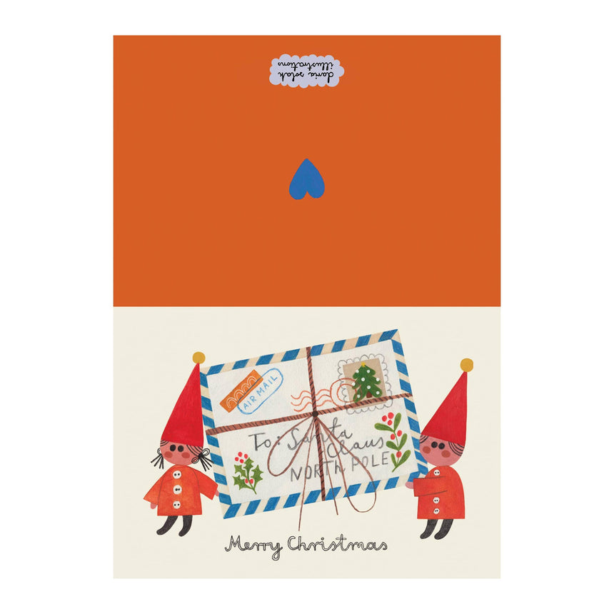 Daria Solak - Elves & Santa letter Christmas card | Scout & Co