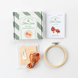 Cotton Clara - Toadstool Cross Stitch Kit - Red | Scout & Co