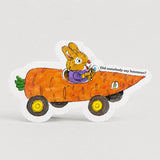 Studio Boketto x Richard Scarry - Carrot Bunny car die-cut card | Scout & Co