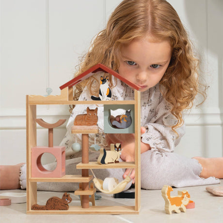 Tender Leaf Toys - Purrfect Stay Cat Hotel wooden play set | Scout & Co