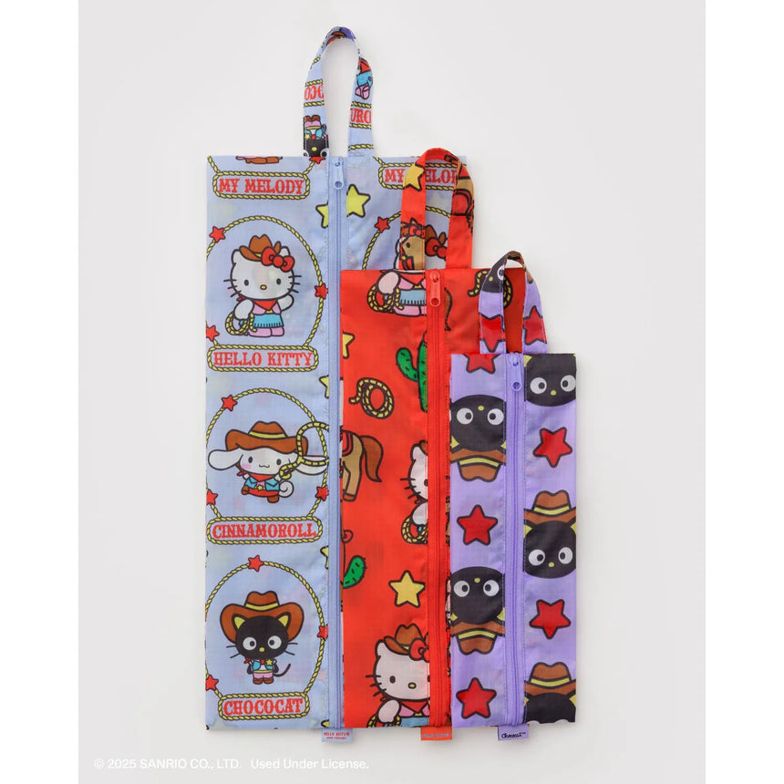 Baggu x Hello Kitty - 3D Zip Set of 3 - Hello Kitty & Friends Western | Scout & Co