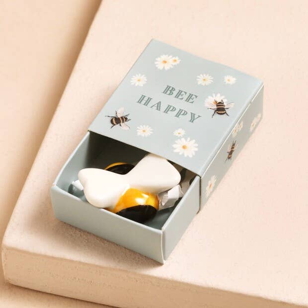 Lisa Angel - Tiny Matchbox Ceramic Token - Bee | Scout & Co