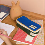 Hindbag - Max Tricolour Pencil Case - Electric Blue | Scout & Co