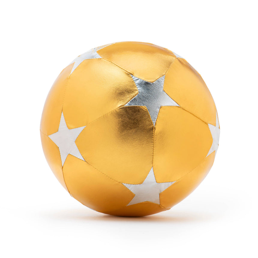 Ratatam! - Gold and silver star circus fabric play ball - 30 cm | Scout & Co