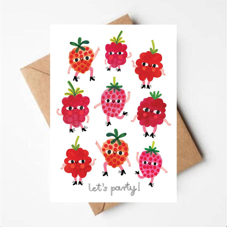 Daria Solak - Party Raspberries card | Scout & Co
