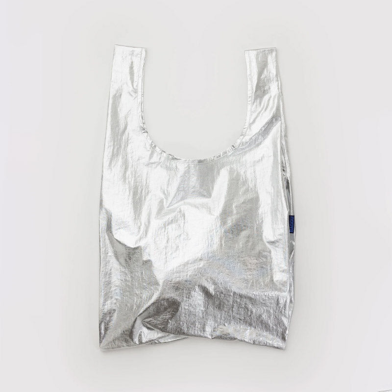 Baggu- Standard Baggu reusable bag - Chrome Metallic