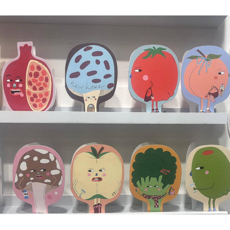 Eat The Moon - Hey Peach! die cut card | Scout & Co