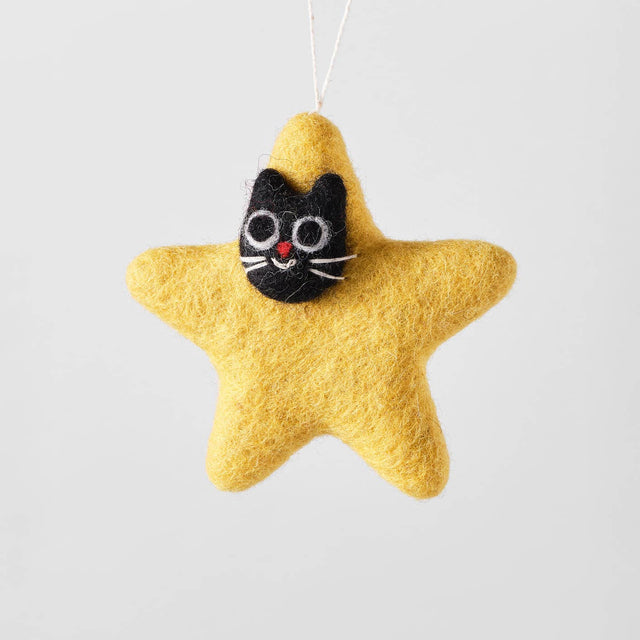 Wrap - Stella Cat hanging felt ornament | Scout & Co