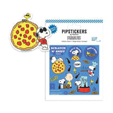Pipsticks x Peanuts - Hot Pizza Scratch 'n Sniff stickers (2 sheets) | Scout & Co