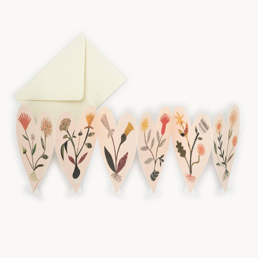 Hadley - Hearts concertina card | Scout & Co