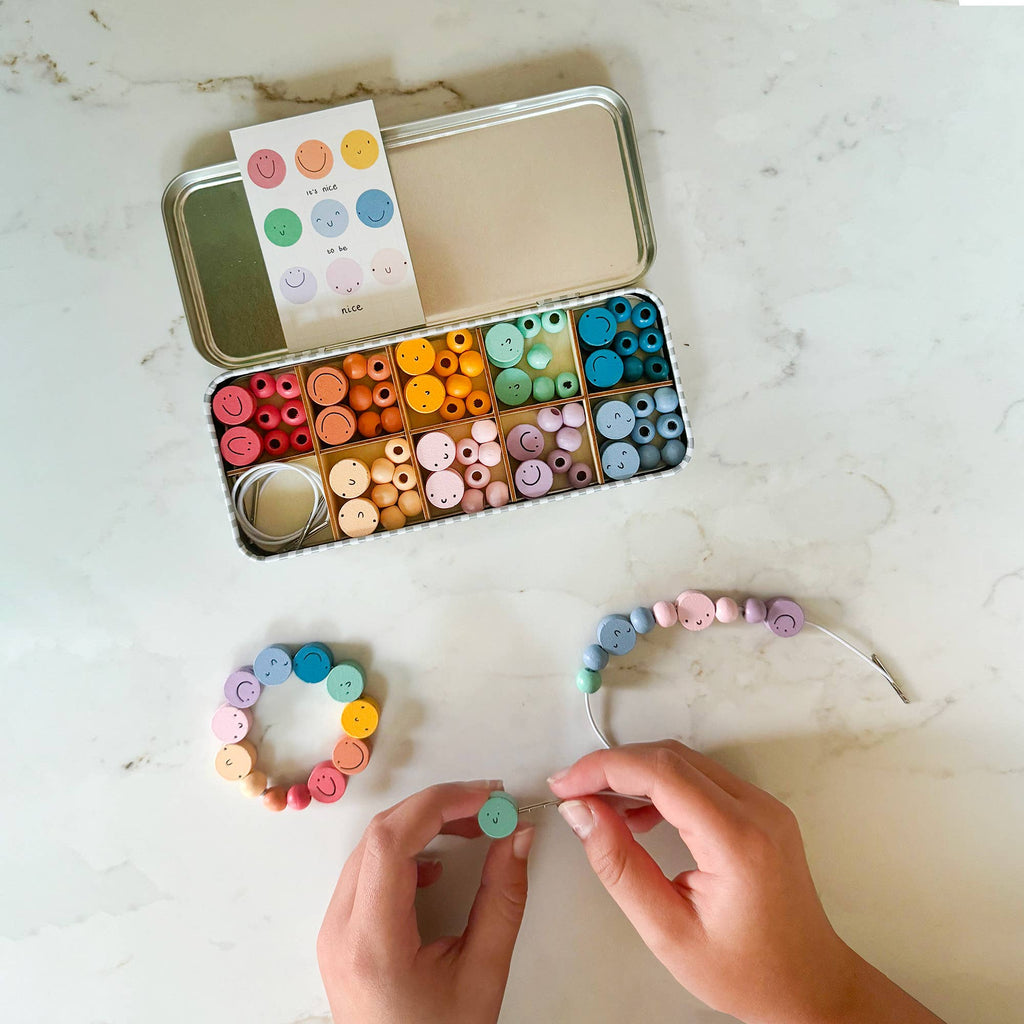 Cotton Twist - It's Nice To Be Nice Bracelet Beading Kit | Scout & Co