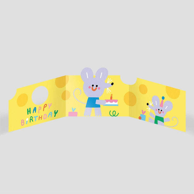 Wrap - Mouse In Cheese fold-out card | Scout & Co