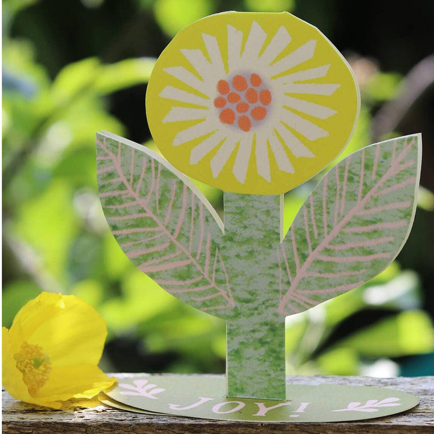 Hadley - Joy Flower stand-up card | Scout & Co